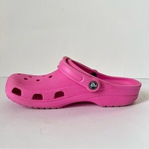 CROCS Women’s Flamingo Pink Slip On Casual Clogs SZ 10